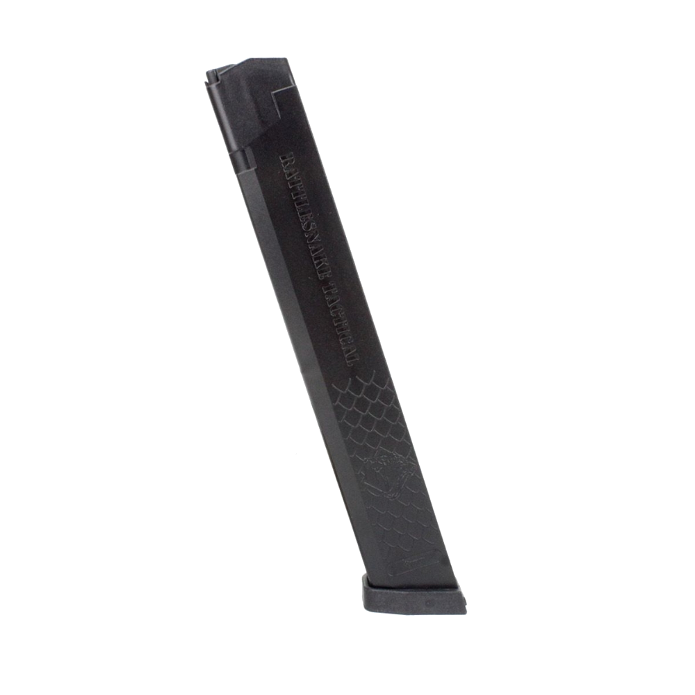 Rattlesnake Tactical 9mm 34 Round Extended Magazine for Glock 17, 19 Pistols